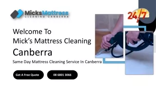 Micks Mattress Cleaning Canberra
