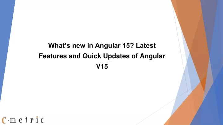 what s new in angular 15 latest features
