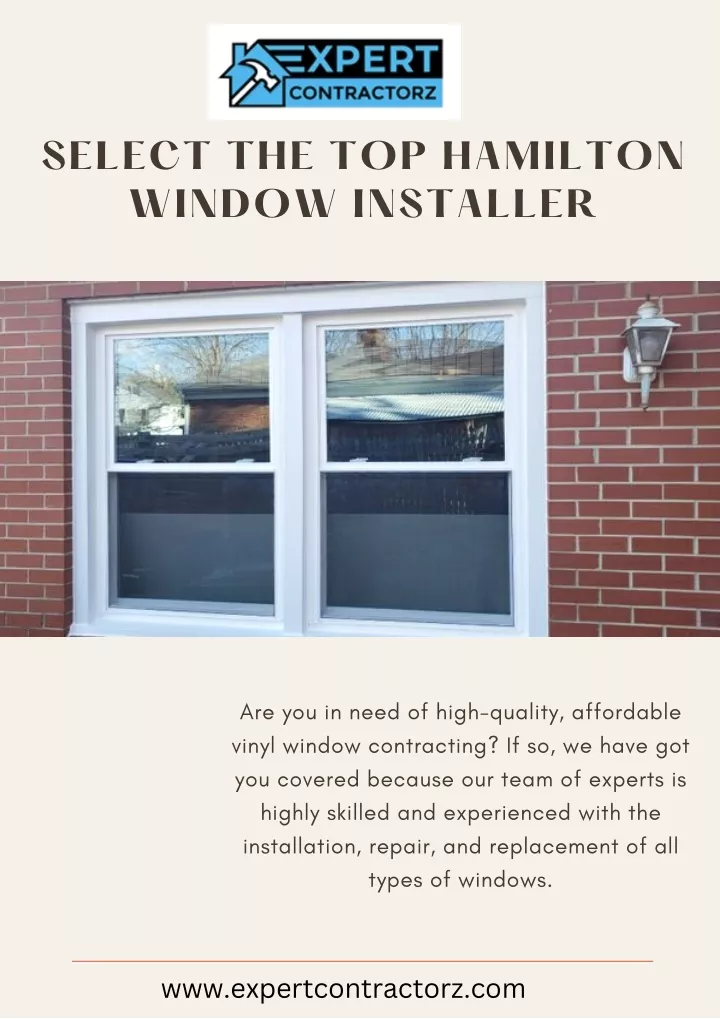 select the top hamilton window installer