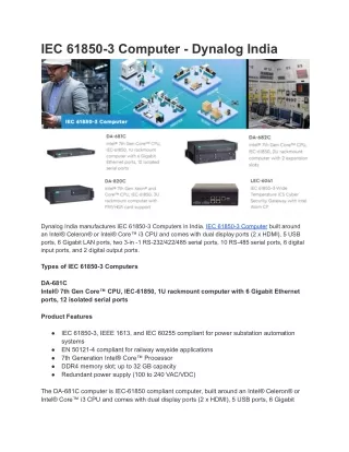 iec 61850 3 computer dynalog india