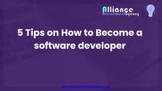 5 tips on how to become a software developer