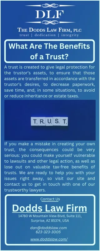 What Are The Benefits of a Trust? | Trust Attorneys | Surprise, AZ