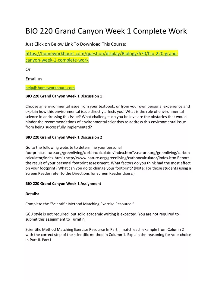 bio 220 grand canyon week 1 complete work