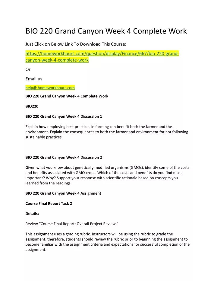 bio 220 grand canyon week 4 complete work