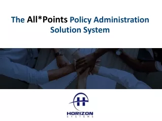 the all points policy administration solution