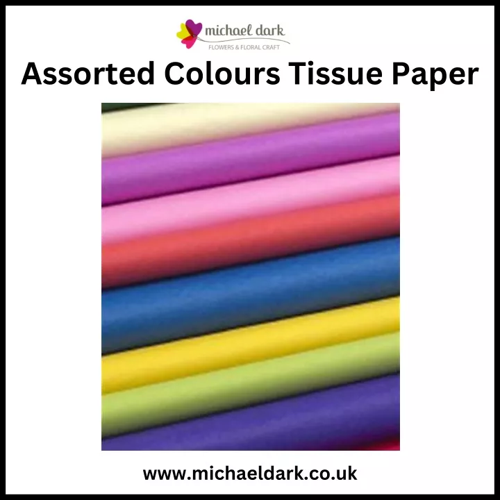 assorted colours tissue paper