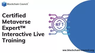 Certified Metaverse Expert™ Interactive Live Training | Blockchain Council