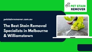 The Best Stain Removal Specialists in Melbourne & Williamstown