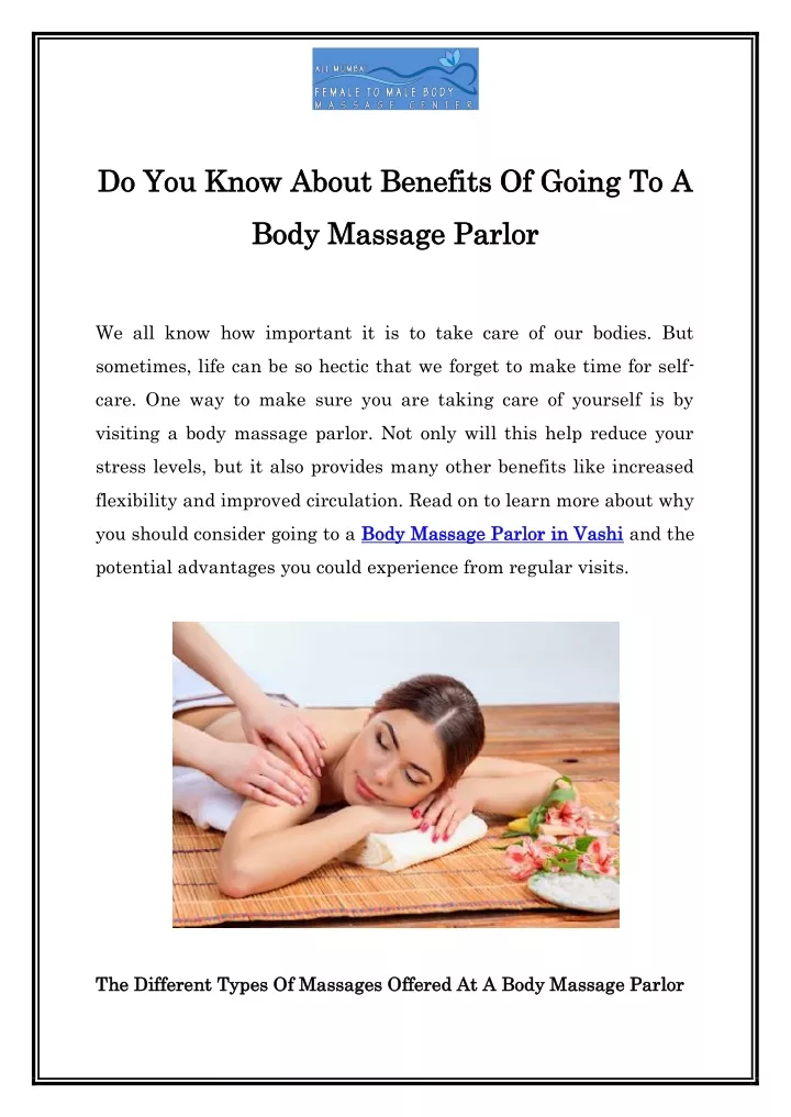 do you know about benefits of going do you know