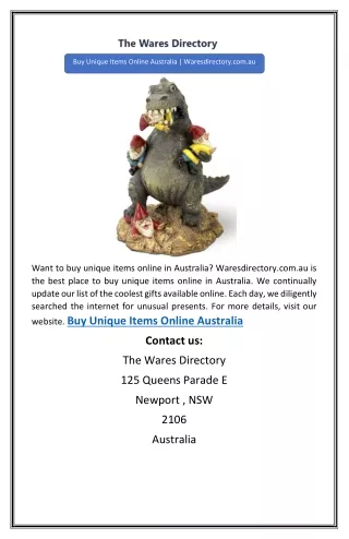 buy unique items online australia waresdirectory