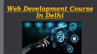 Web Development Course in Delhi
