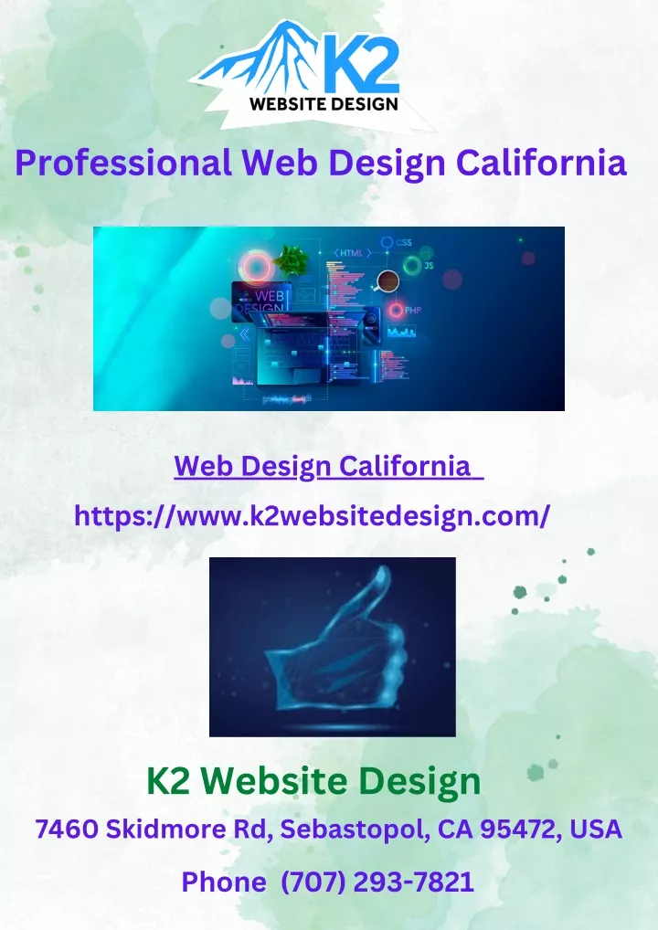 professional web design california