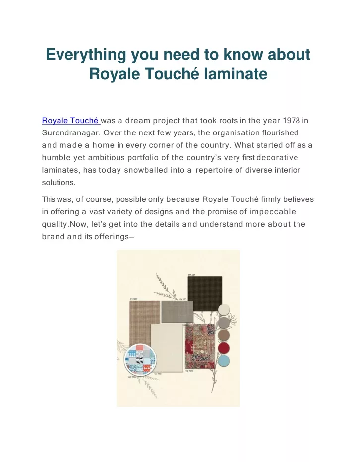 everything you need to know about royale touch laminate