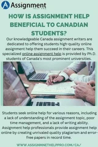 How is assignment help beneficial to Canadian students