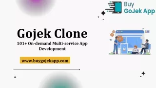 Gojek Clone-On-demand Multi-service App Development
