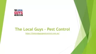 Pest Control Melbourne Northern Suburbs | Thelocalguyspestcontrol.com.au