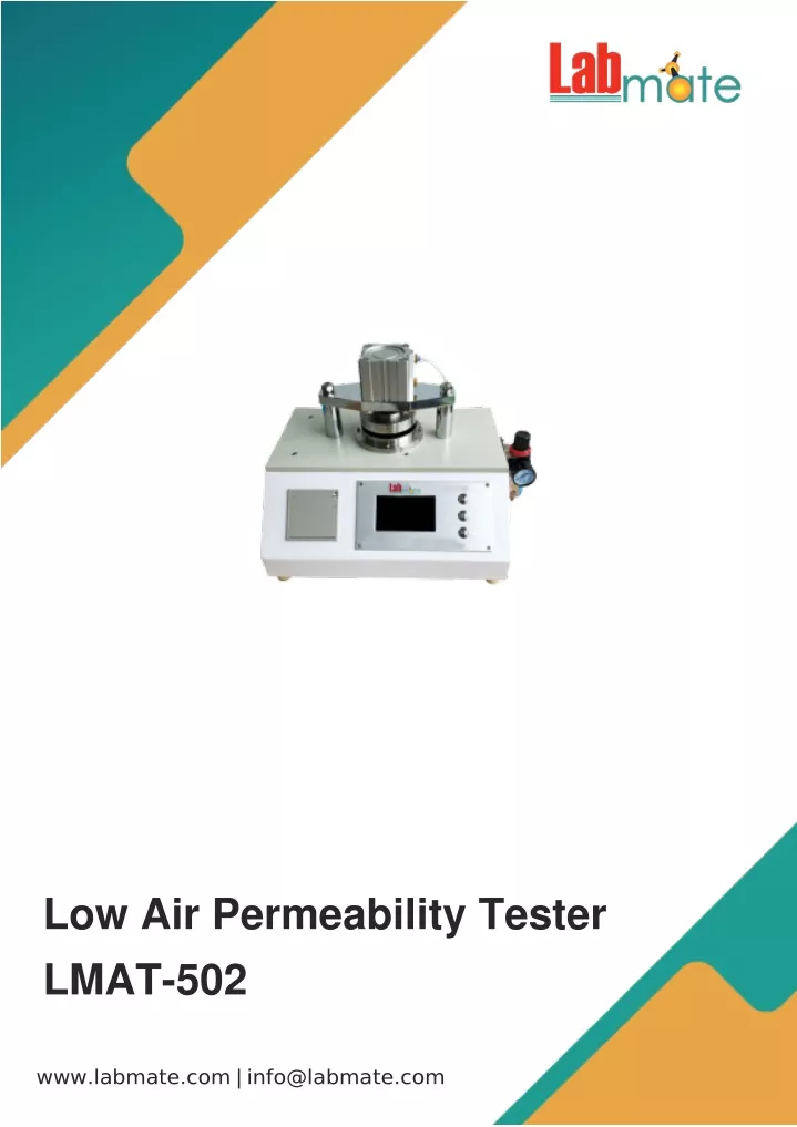 low air permeability tester lmat 502
