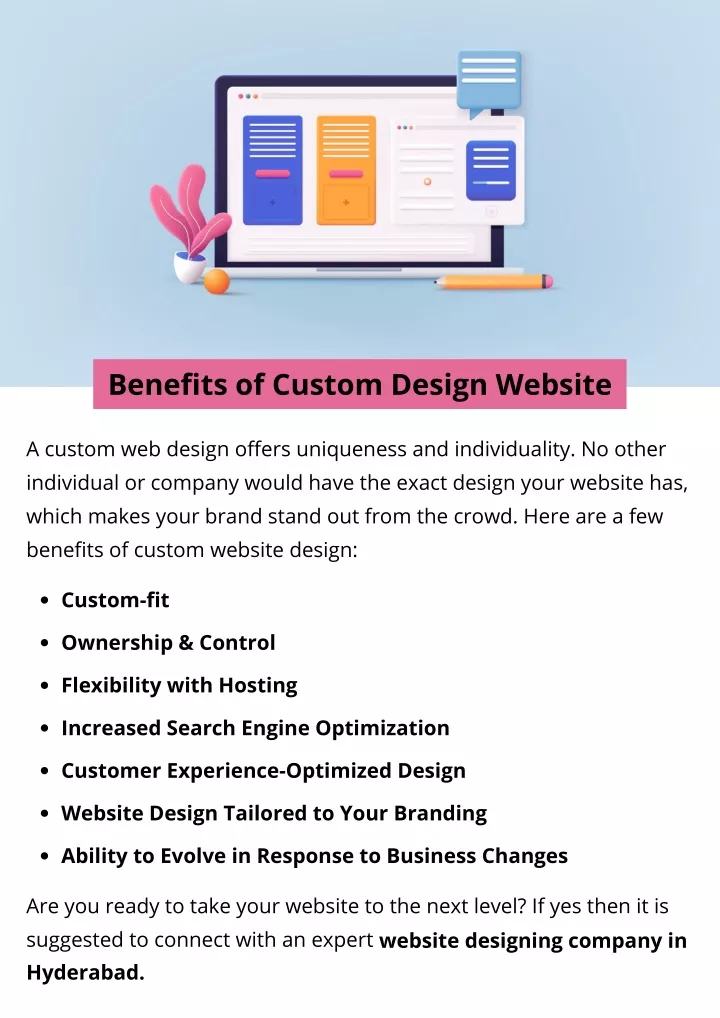 benefits of custom design website