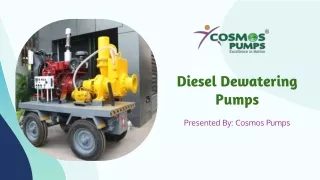 Cosmos Pumps India’s best diesel dewatering pumps