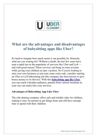 what are the advantages and disadvantages