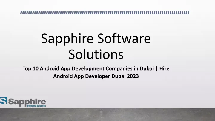 sapphire software solutions