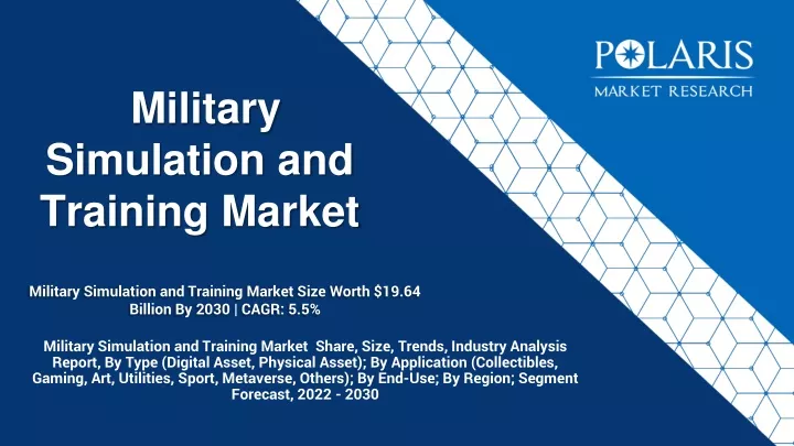 military simulation and training market size worth 19 64 billion by 2030 cagr 5 5