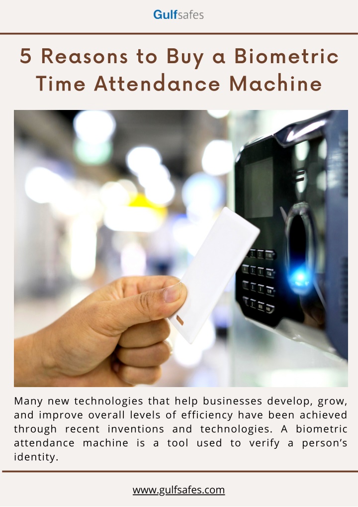 5 reasons to buy a biometric time attendance