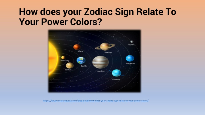 how does your zodiac sign relate to your power colors