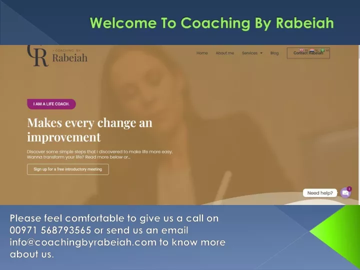 welcome to coaching by rabeiah