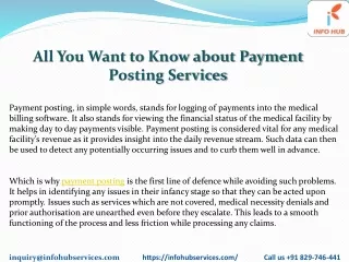 all you want to know about payment posting