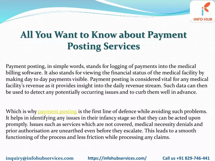 all you want to know about payment posting