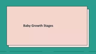 Baby Growth Stages