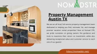 Best Property Management Company in Austin TX | Nomadstr