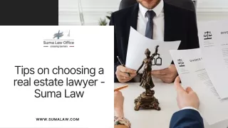 Tips on choosing a real estate lawyer - Suma Law