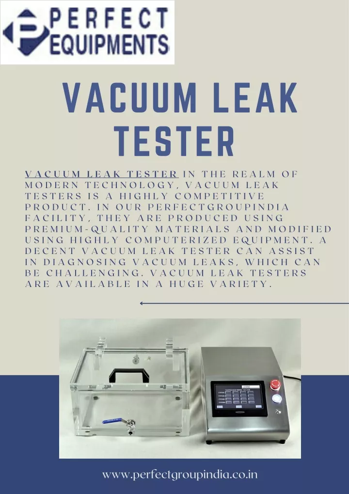 vacuum leak tester