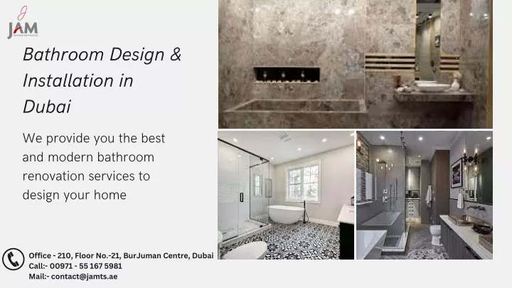 bathroom design installation in dubai