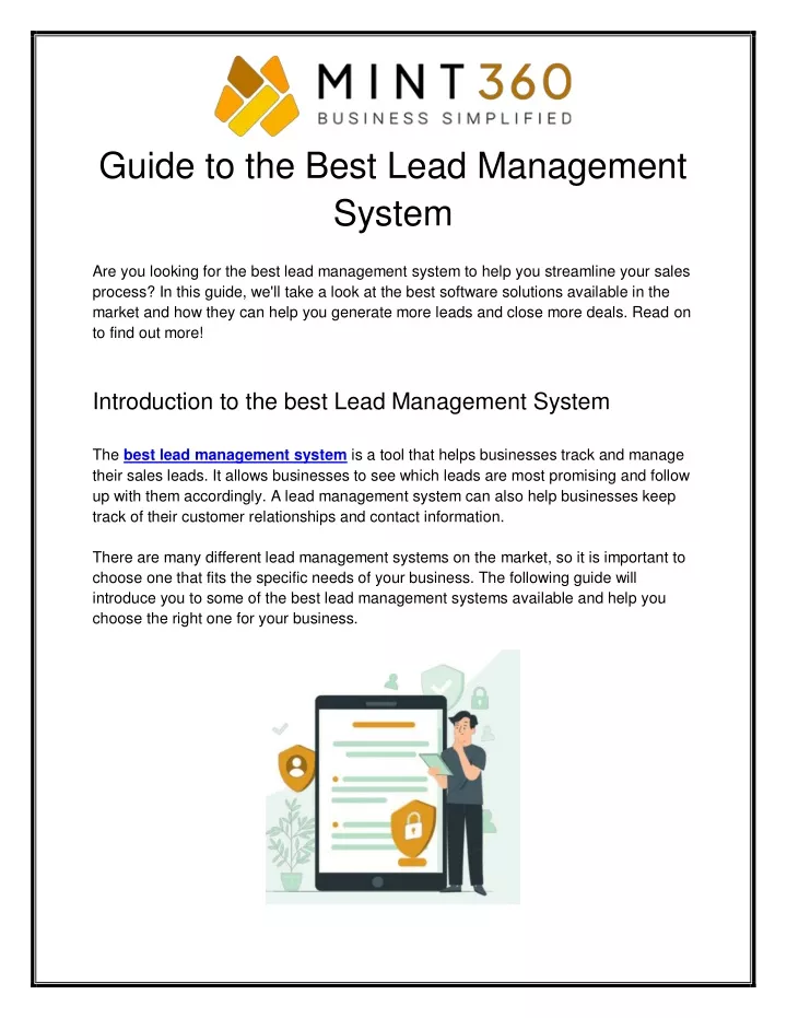 guide to the best lead management system