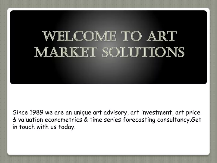 welcome to art market solutions