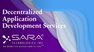 decentralized application development services