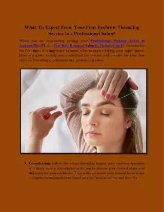 what to expect from your first eyebrow threading