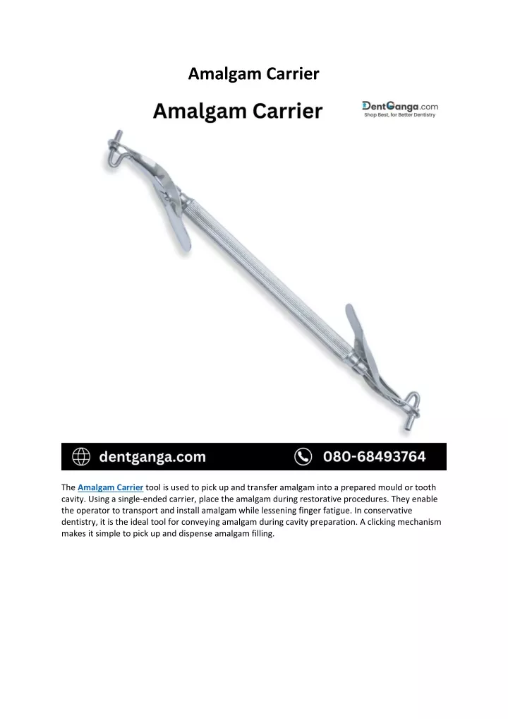 amalgam carrier