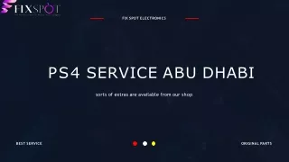 Professional PS4 Repair Services Center In Abu Dhabi