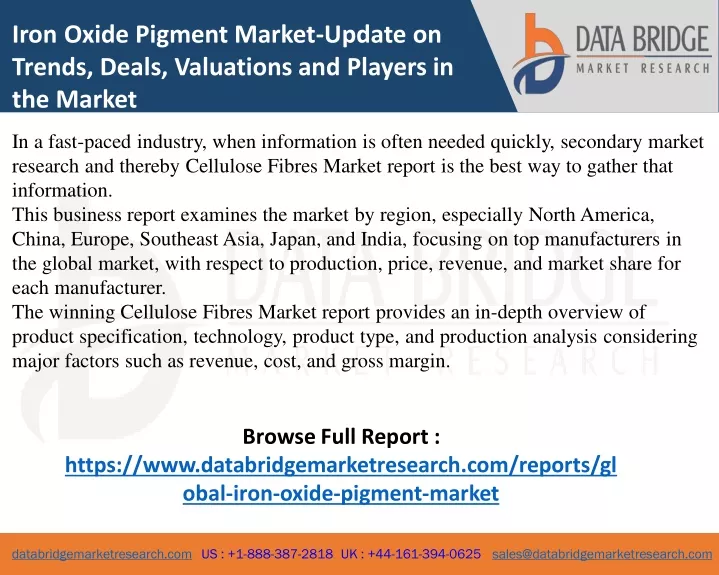 iron oxide pigment market update on trends deals