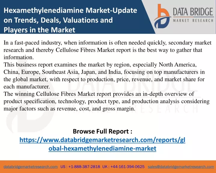 hexamethylenediamine market update on trends