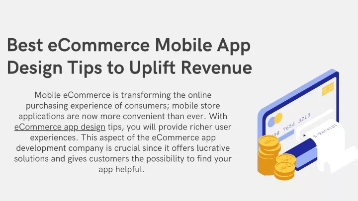 best ecommerce mobile app design tips to uplift