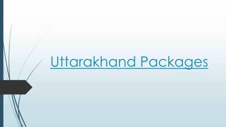 uttarakhand packages