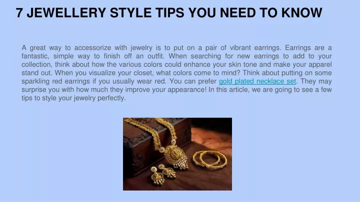 7 jewellery style tips you need to know