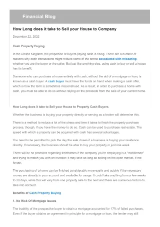 financial blog