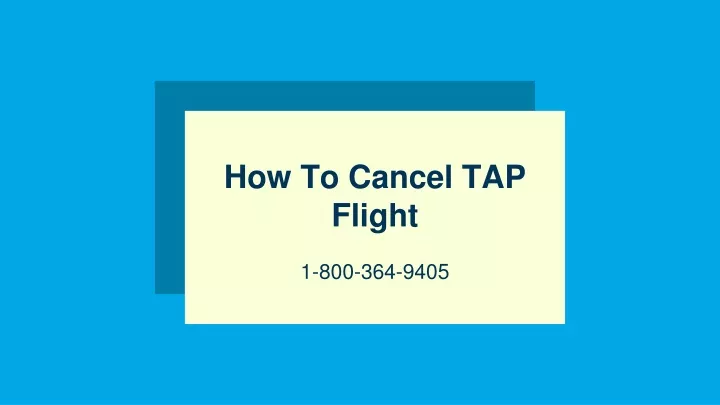 how to cancel tap flight