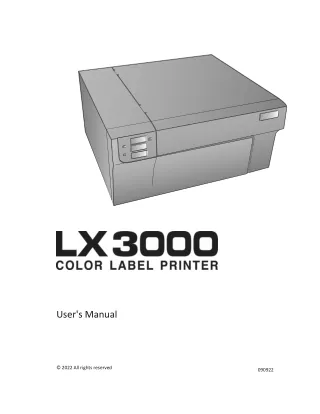 LX3000 Color Label Printer by Primera